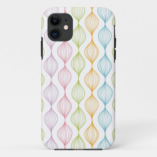 Kleurig horizontaal ogeenpatroon Case-Mate iPhone case (Achterkant)