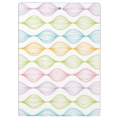 Kleurig horizontaal ogeenpatroon klembord (Achterkant)