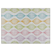 Kleurig horizontaal ogeenpatroon snijplank (Voorkant)