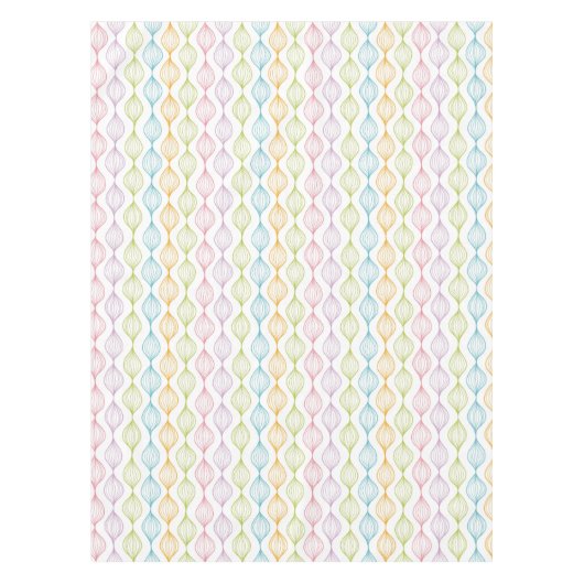 Kleurig horizontaal ogeenpatroon tafelkleed (Voorkant)