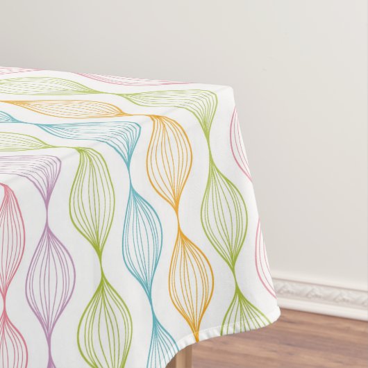 Kleurig horizontaal ogeenpatroon tafelkleed (Voorbeeld)