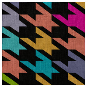 Kleurig houndstooth naadloos patroon stof