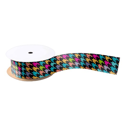 Kleurig houndstooth-patroon lint (Spoel)