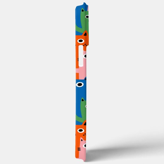 Kleurig kattenpatroon Case-Mate iPhone case (Achterkant / Rechts)