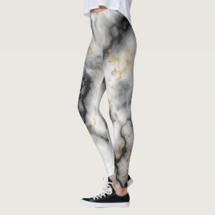 kleurig, kleurrijk, grijs goudkleurig patroon leggings