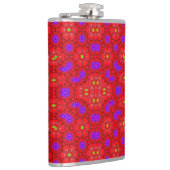 Kleurig koel patroon heupfles (Rechts)