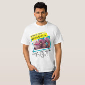 Kleurig levendig ontwerp met pictogrammen en tekst t-shirt (Voorkant volledig)