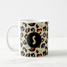 Kleurig luippatroon met monogram 
