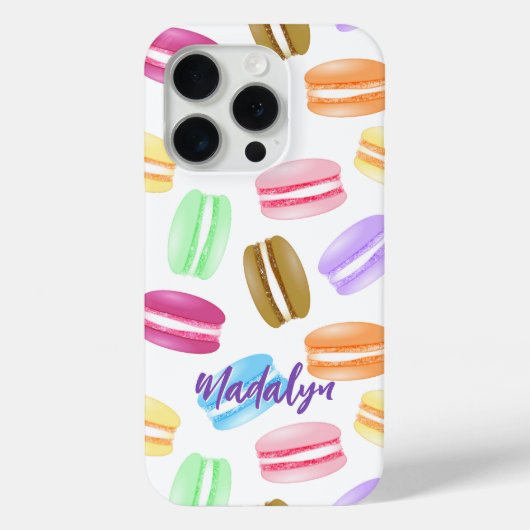 kleurig macaronpatroon Case-Mate iPhone case (Achterkant)