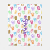 kleurig macaronpatroon fleece deken (Voorkant)