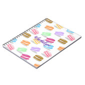 kleurig macaronpatroon notitieboek (Linkerzijde)