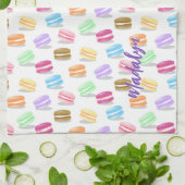 kleurig macaronpatroon theedoek (Gevouwen)