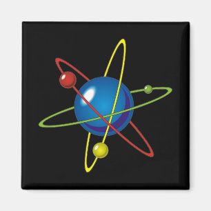 Kleurig model van de Atom Magneet