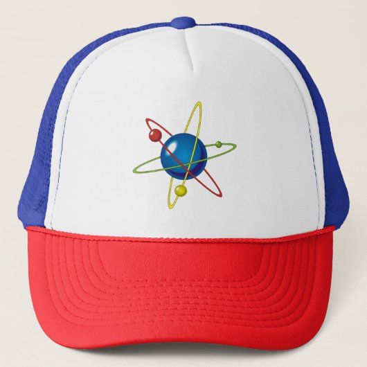 Kleurig model van de Atom Trucker Pet (Voorkant)