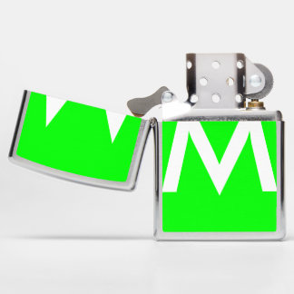 Kleurig neongroen monogram