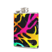 Kleurig neonspleetverfontwerp heupfles (Links)