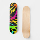 Kleurig neonspleetverfontwerp skateboard (Voorkant)