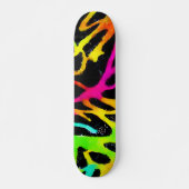 Kleurig neonspleetverfontwerp skateboard (Voorkant)