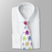 Kleurig octopuspatroon stropdas (Gebonden)