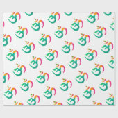 Kleurig OM-teken Cadeaupapier (Vlak)