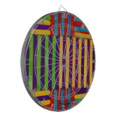 Kleurig ontwerp dartbord (Voorkant Links)