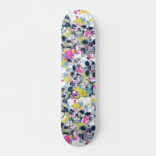 Kleurig ontwerp van schilderspier skateboard