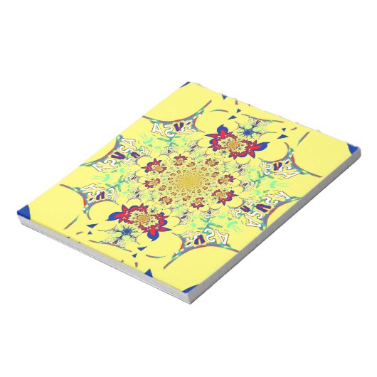 Kleurig ontwerp voor helderlicht notitieblok (Gedraaid)