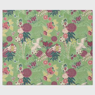 Kleurig oosterse zijde cadeaupapier