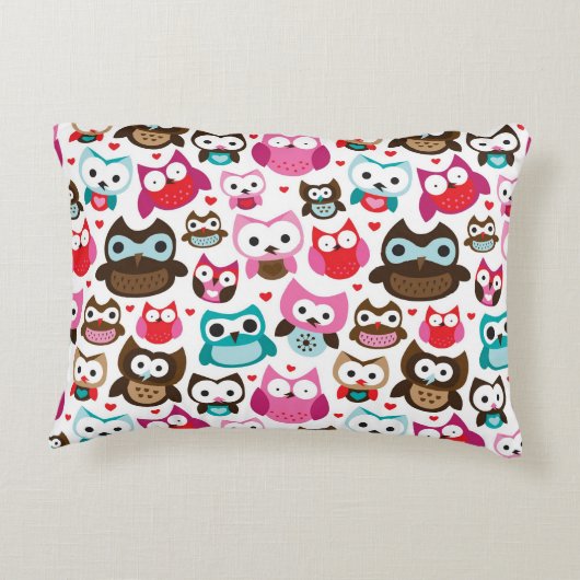 kleurig ovenpatroon accent kussen (Achterkant)