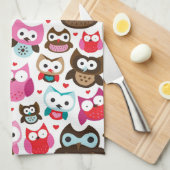 kleurig ovenpatroon theedoek (Quarter Fold)