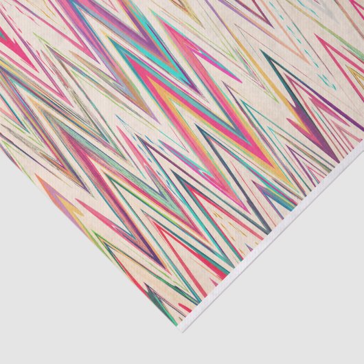 Kleurig papier met gekleurde sinusgolven (Detail)
