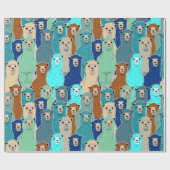 Kleurig papier voor het oppakken van alpaca's (Vlak)