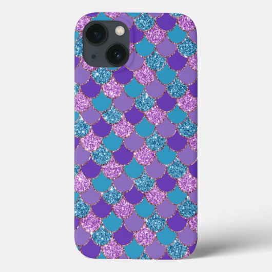 Kleurig patroon met glitterige zeemschalen Case-Mate iPhone case (Achterkant)
