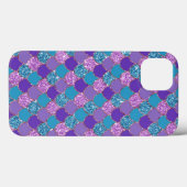 Kleurig patroon met glitterige zeemschalen Case-Mate iPhone case (Achterkant (horizontaal))