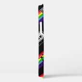 Kleurig patroon op zwarte achtergrond. Compact Case-Mate iPhone Case (Achterkant / Rechts)