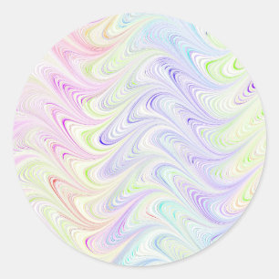 kleurig patroon ronde sticker