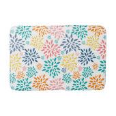 Kleurig patroon van abstracte bloemen badmat (Voorkant)