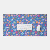 kleurig patroon van abstracte bloemen bureaumat (Keyboard & Muis)