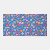 kleurig patroon van abstracte bloemen bureaumat (Voorkant)