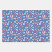 kleurig patroon van abstracte bloemen inpakpapier vel (Voorkant 3)