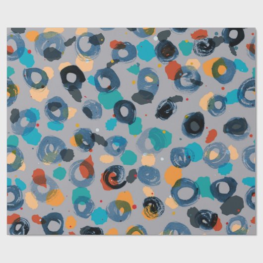 Kleurig patroon van abstracte, met de hand geteken cadeaupapier (Vlak)