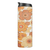 Kleurig patroon van bloemen thermosbeker (Geroteerd rechts)