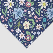 Kleurig patroon van bloemen tissuepapier (Detail)