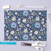 Kleurig patroon van bloemen tissuepapier (Craft)