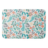 Kleurig patroon van bronbloemen badmat (Voorkant)
