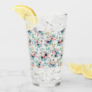 Kleurig patroon van bronbloemen glas