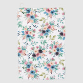 Kleurig patroon van bronbloemen golfhanddoek (Voorkant)