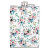 Kleurig patroon van bronbloemen heupfles (Achterkant)