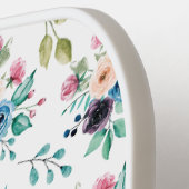 Kleurig patroon van bronbloemen pickleball paddle (Links Detail)