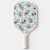 Kleurig patroon van bronbloemen pickleball paddle (Voorkant)